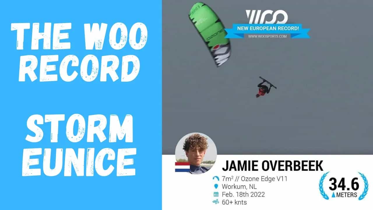 Beeld uit de video: Storm Eunice the European WOO record sesh