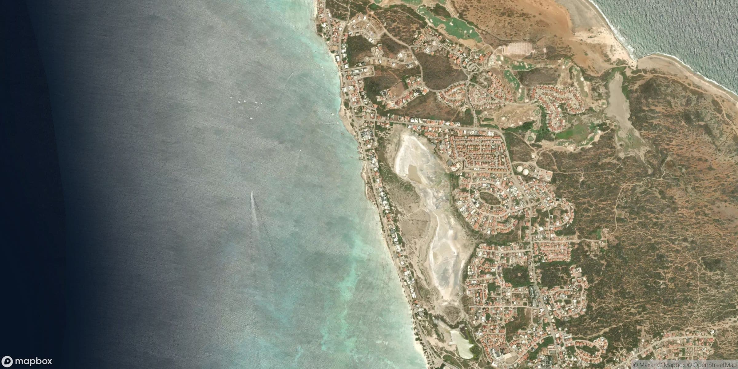 Luchtfoto van Aruba, Fishermans Hut