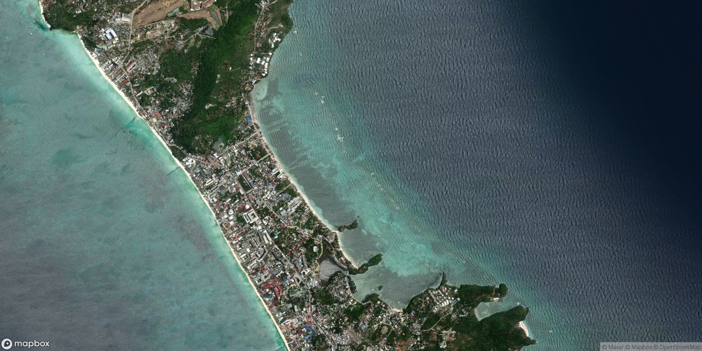 Luchtfoto van Boracay