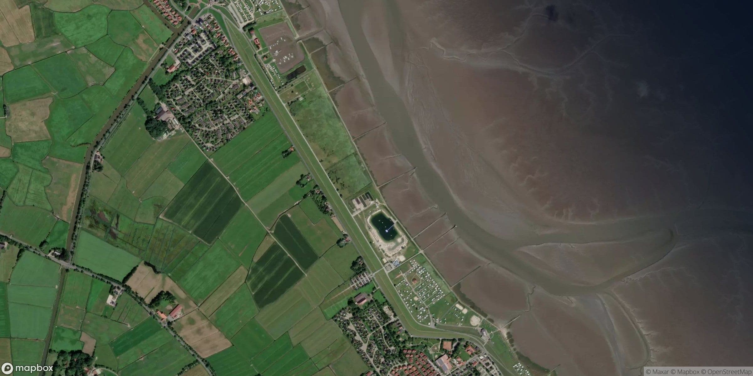 Luchtfoto van Butjadingen