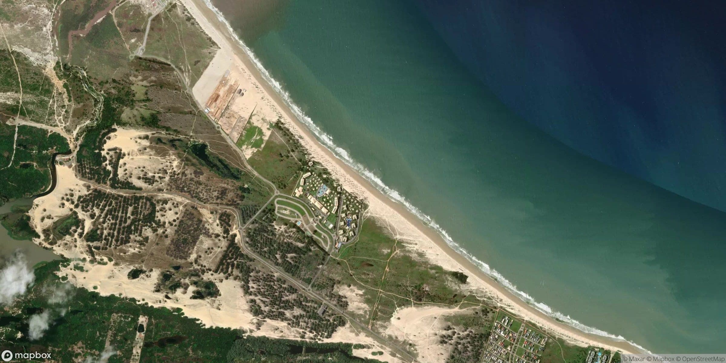 Luchtfoto van Cumbuco