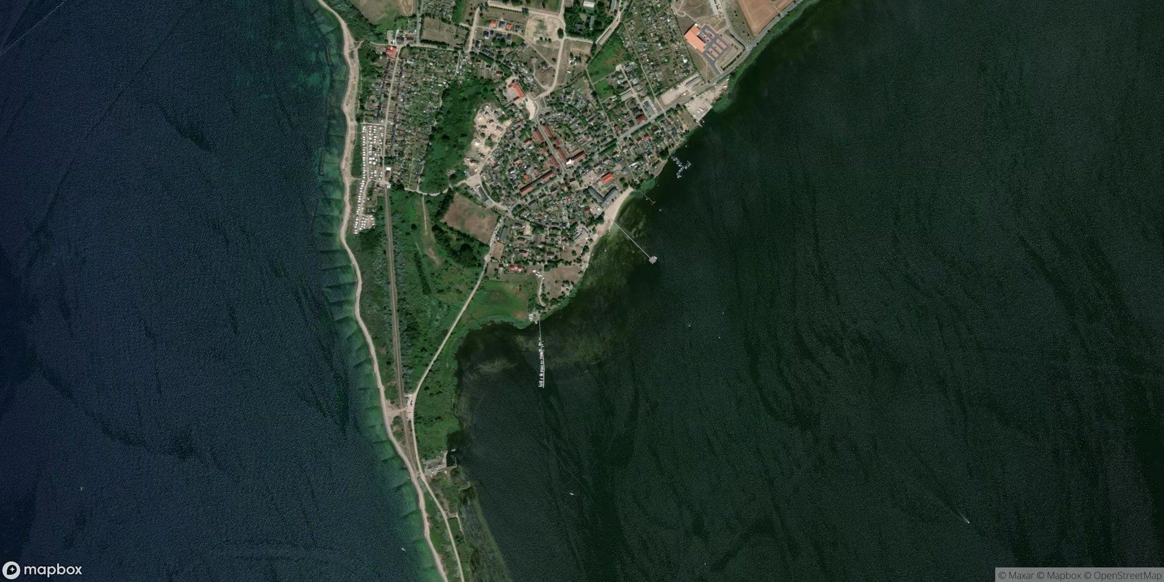 Luchtfoto van Dranske, rugen