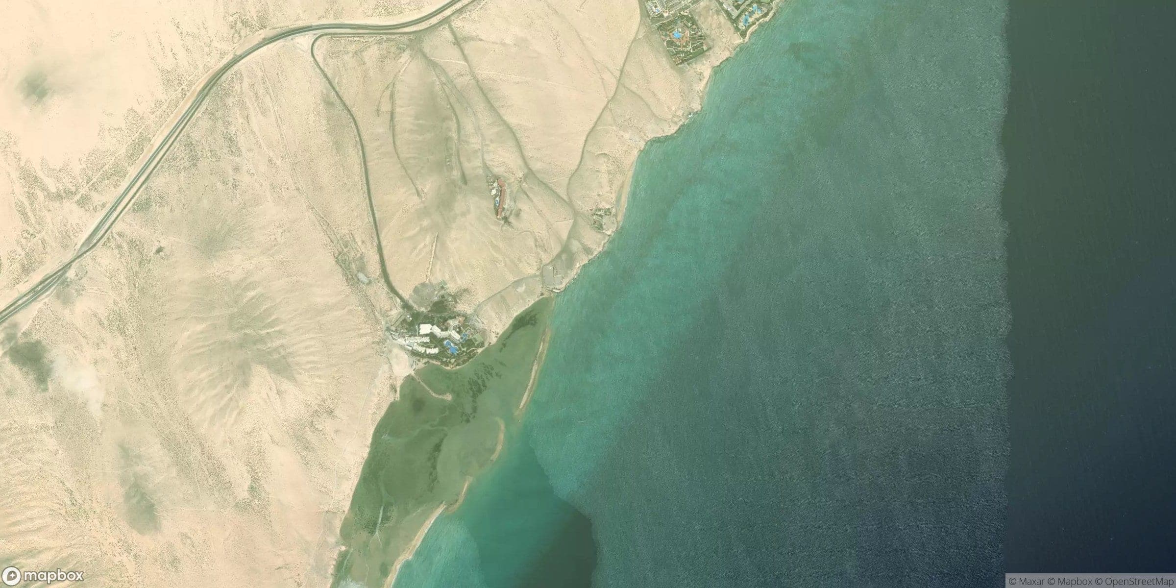 Luchtfoto van Fuerteventura, Sotavento