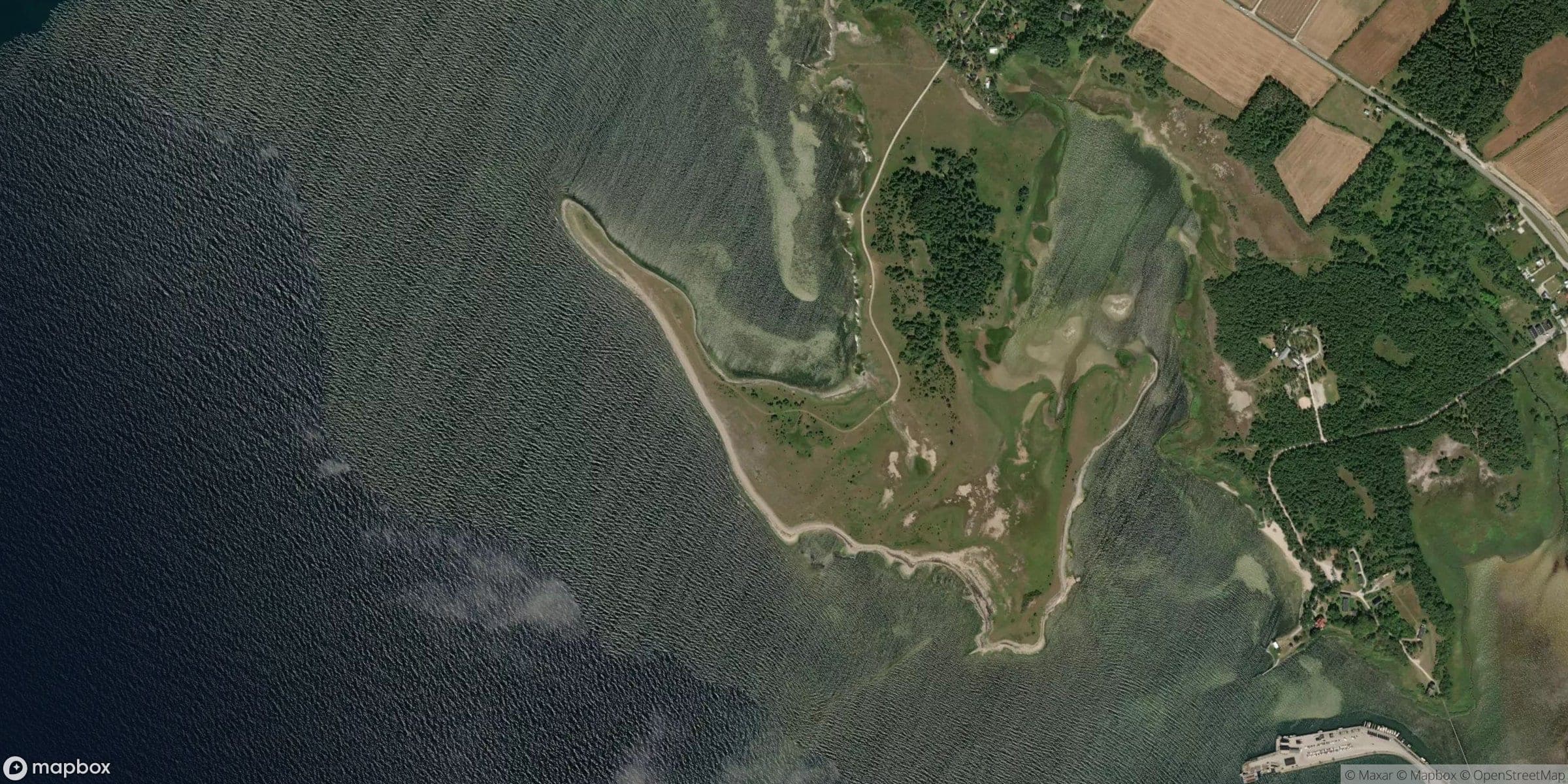 Luchtfoto van Gotland, Tjurudden