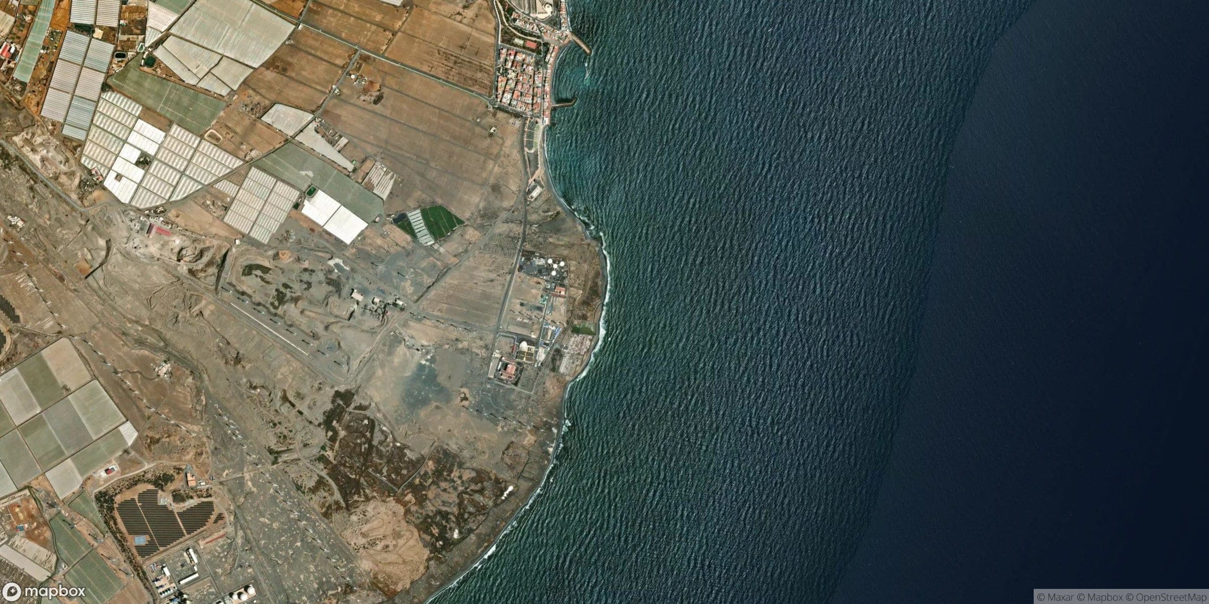 Luchtfoto van Gran Canaria, Pozo Kite Beach