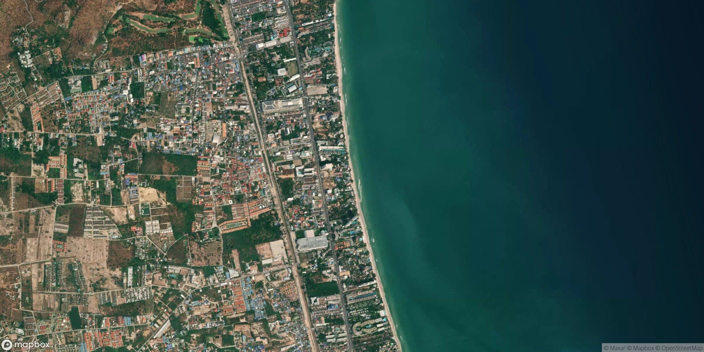 Luchtfoto van Hua Hin