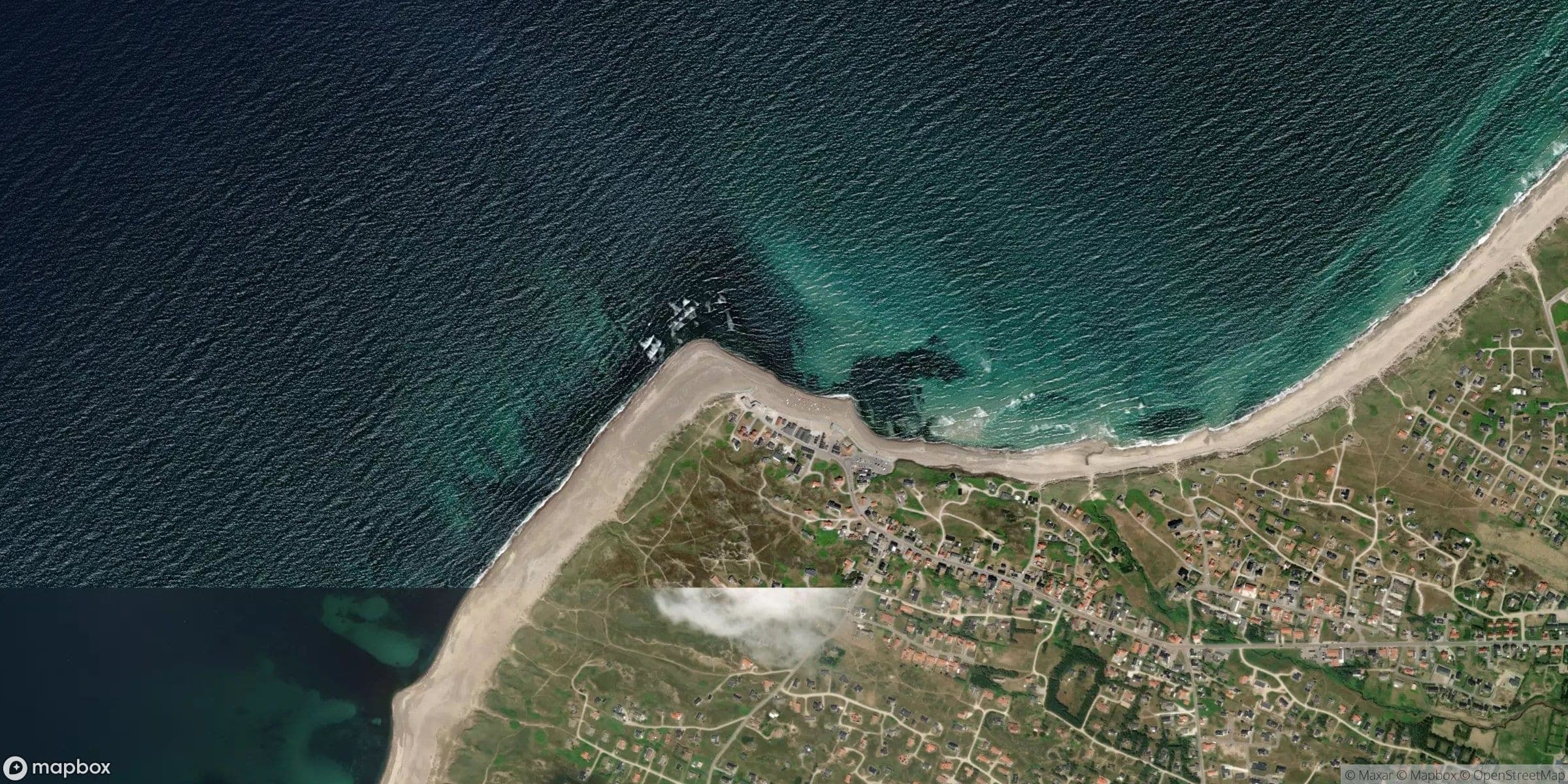 Luchtfoto van Klitmoller