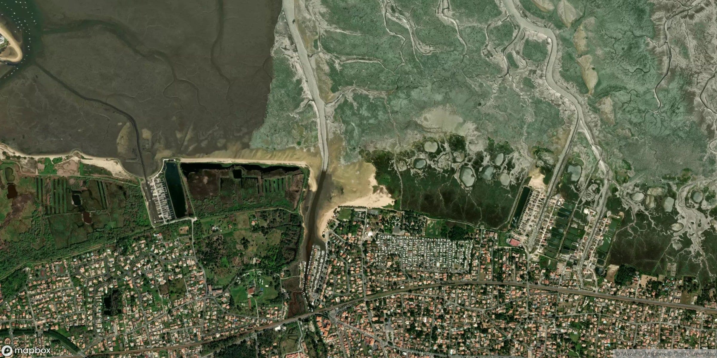 Luchtfoto van La Hume