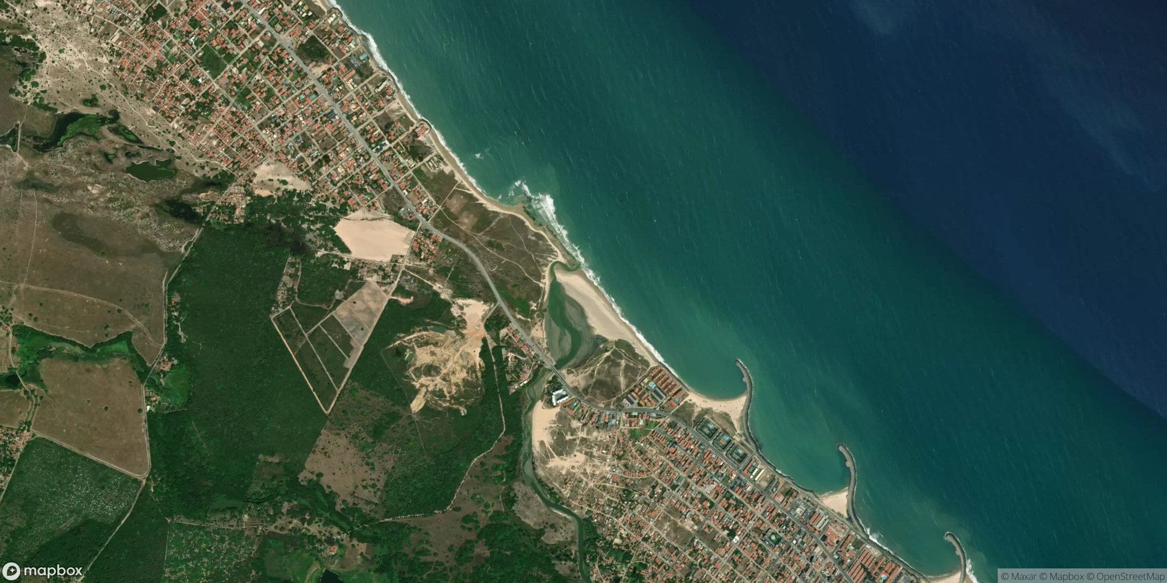 Luchtfoto van Lagoa de Icarai