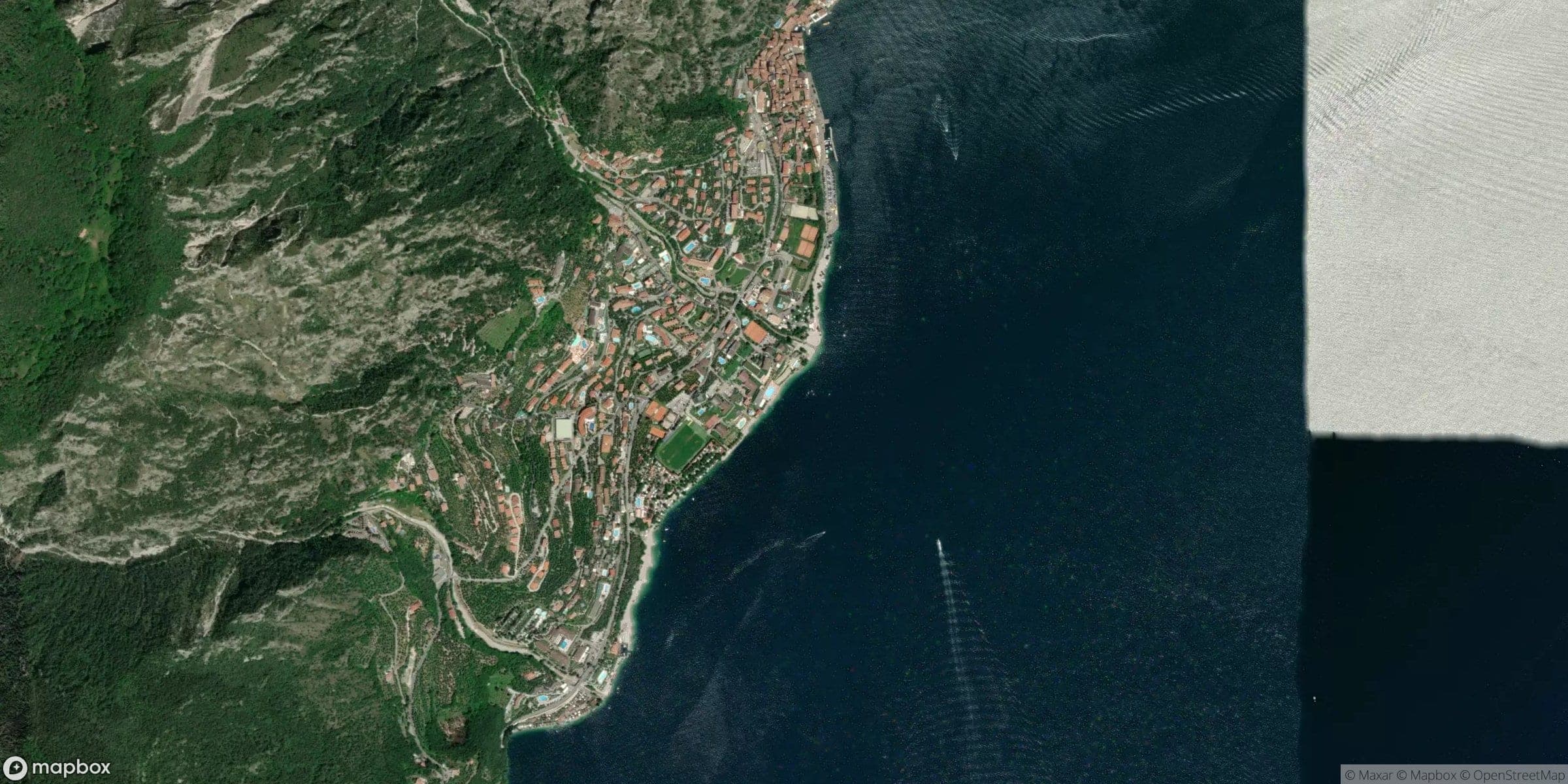 Luchtfoto van Lake Garda, Limone