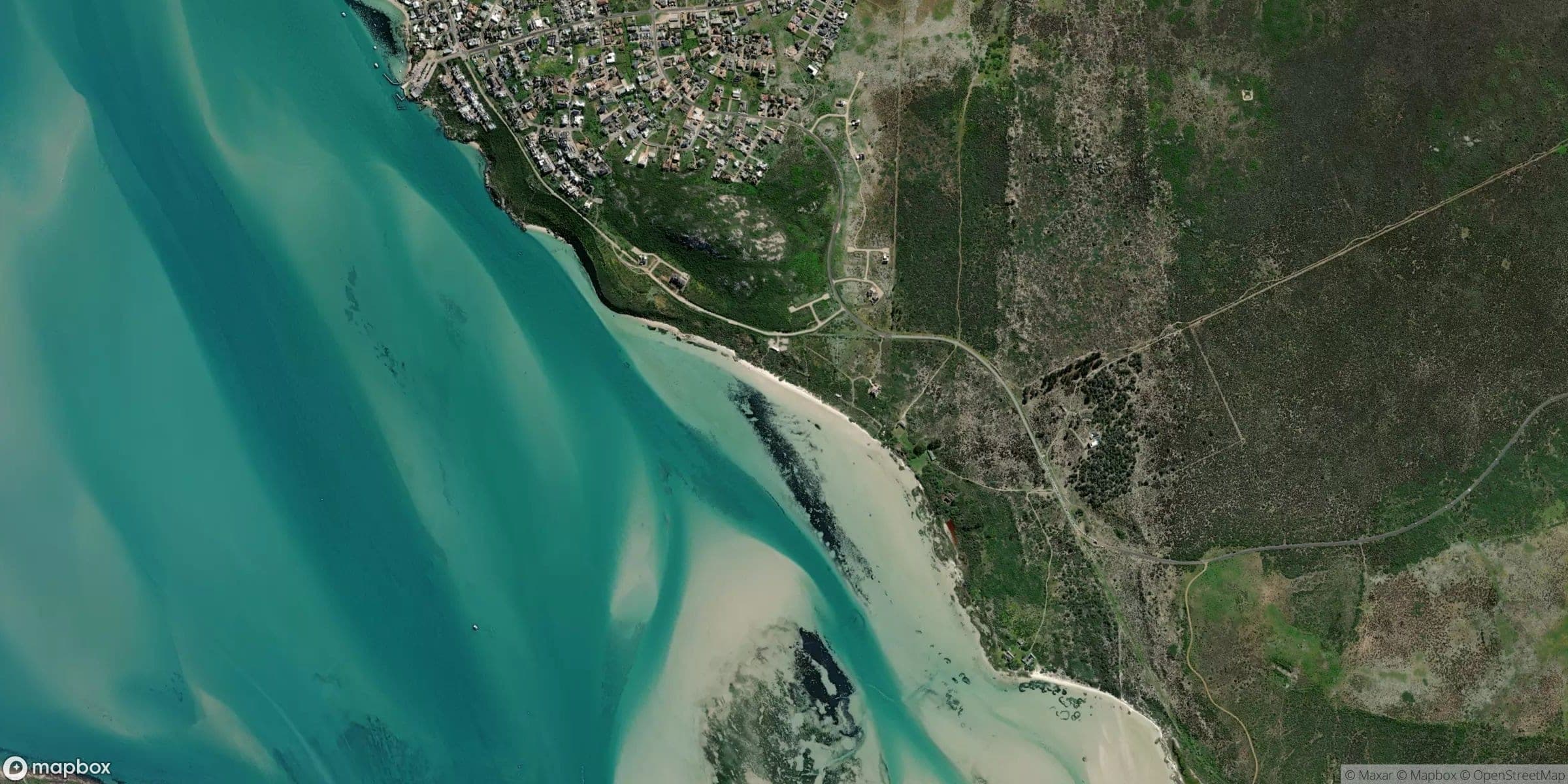 Luchtfoto van Langebaan