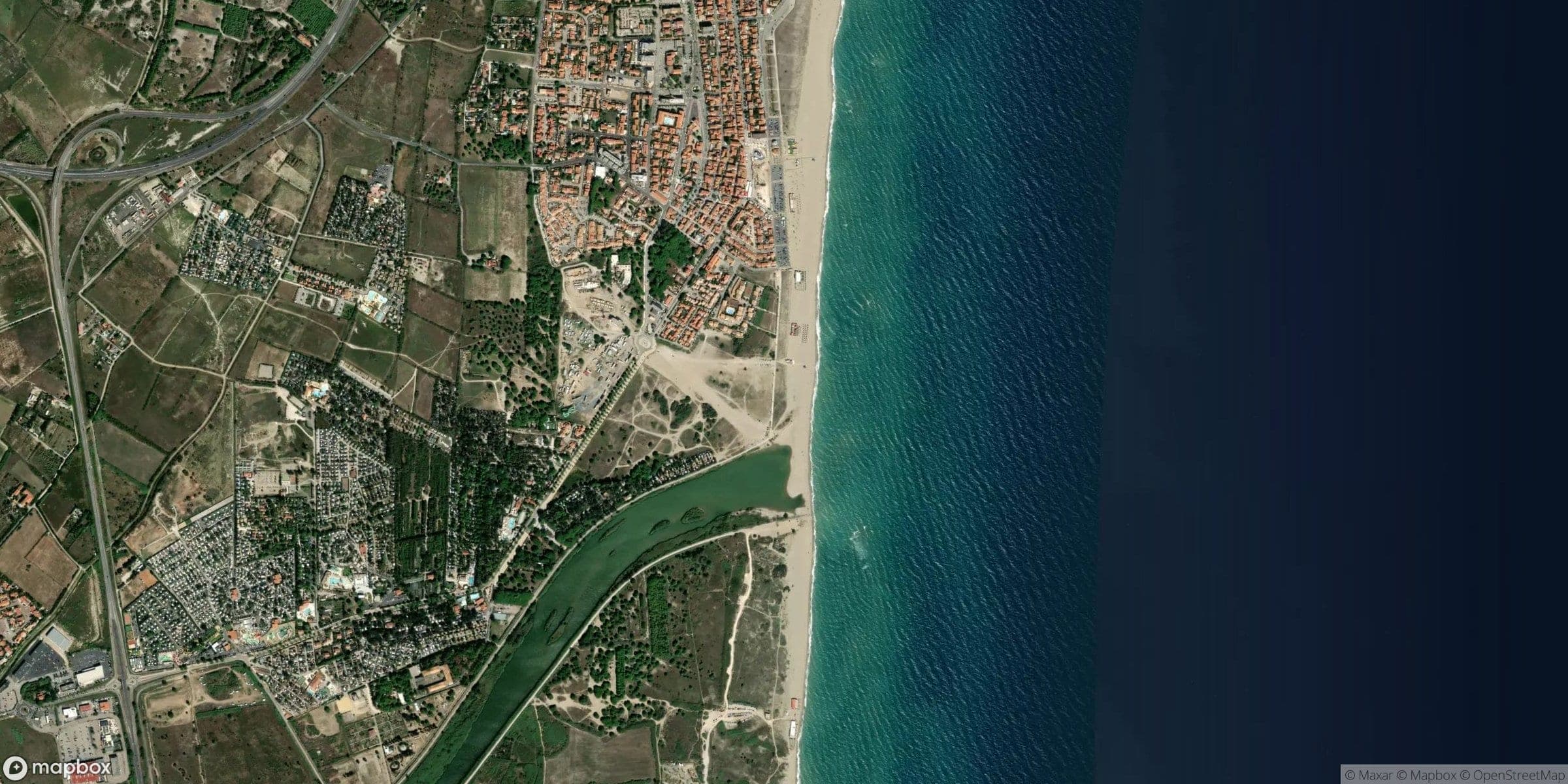 Luchtfoto van Le Barcarès
