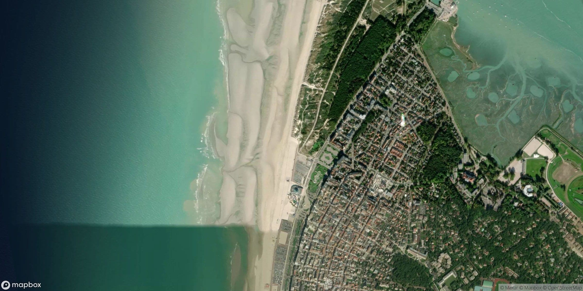 Luchtfoto van Le Touquet