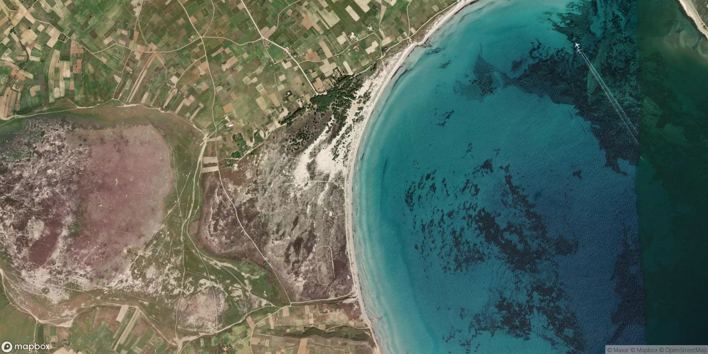 Luchtfoto van Limnos, Keros