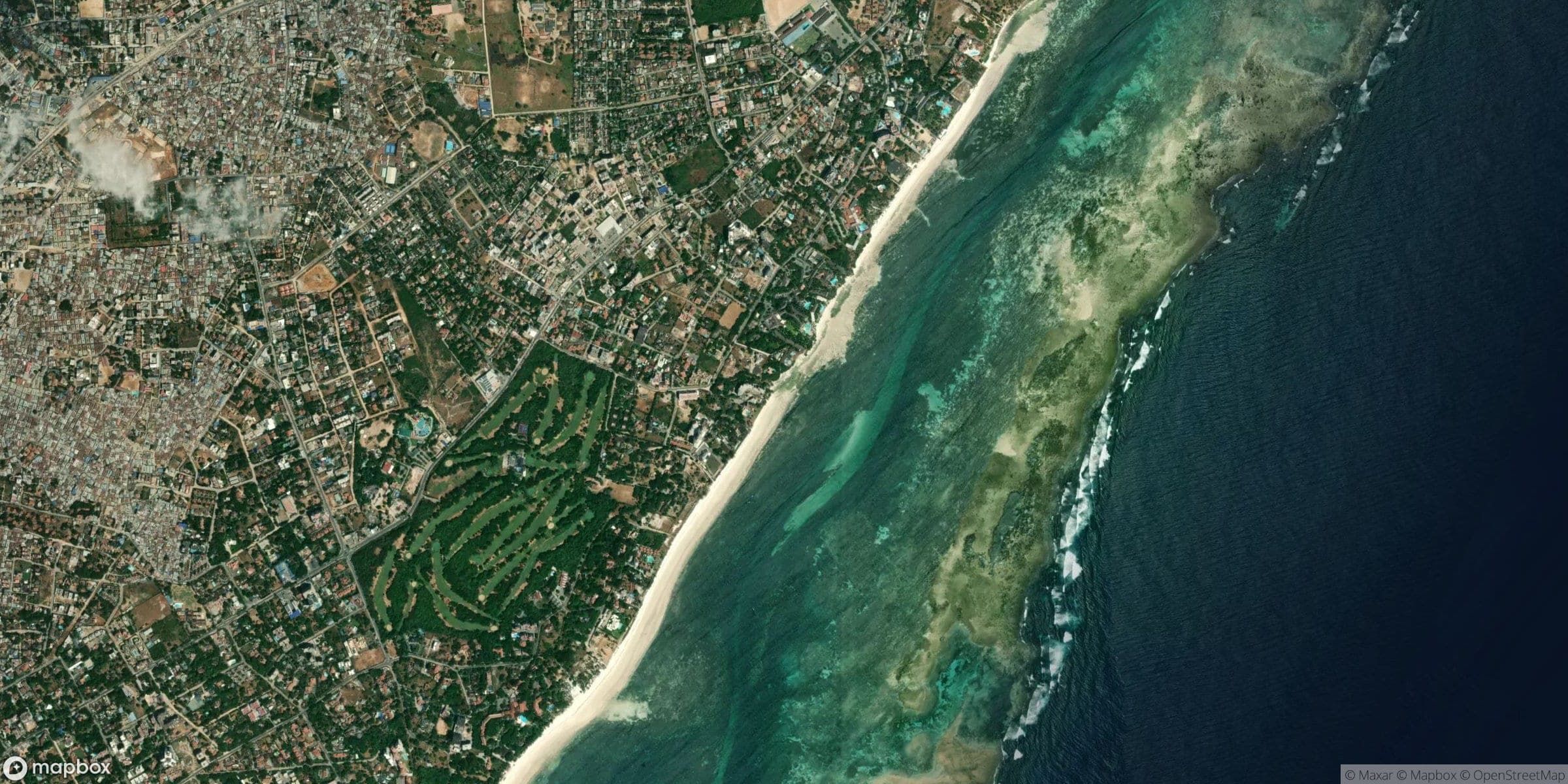 Luchtfoto van Nyali