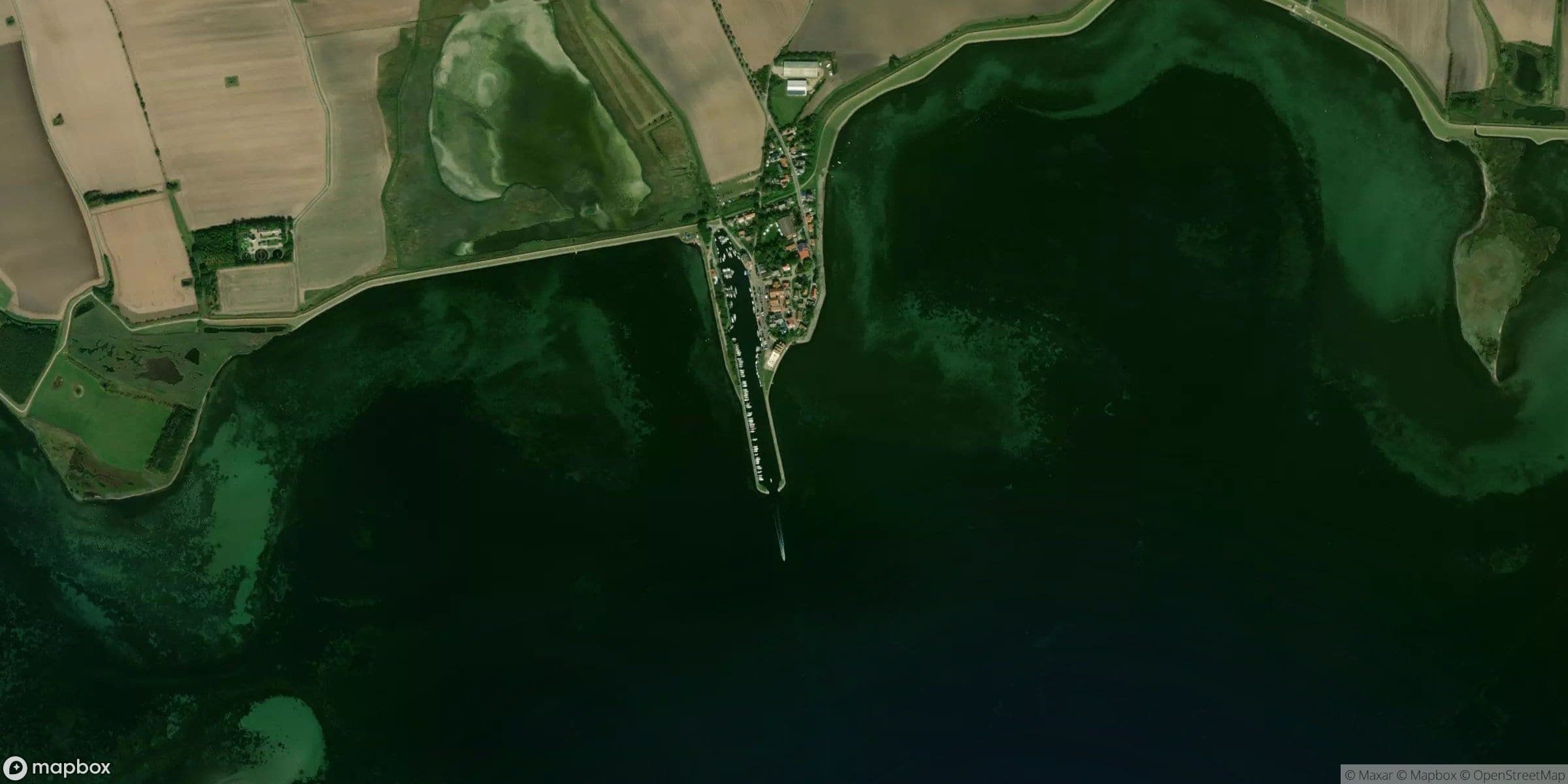 Luchtfoto van Orth East, Fehmarn