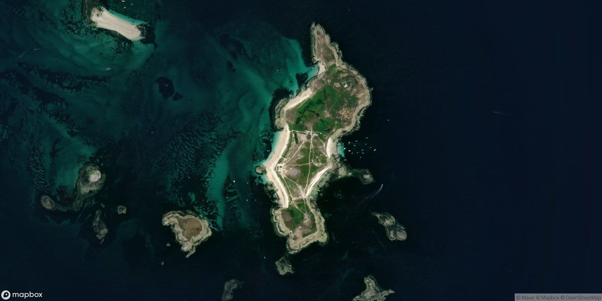 Luchtfoto van Penfret