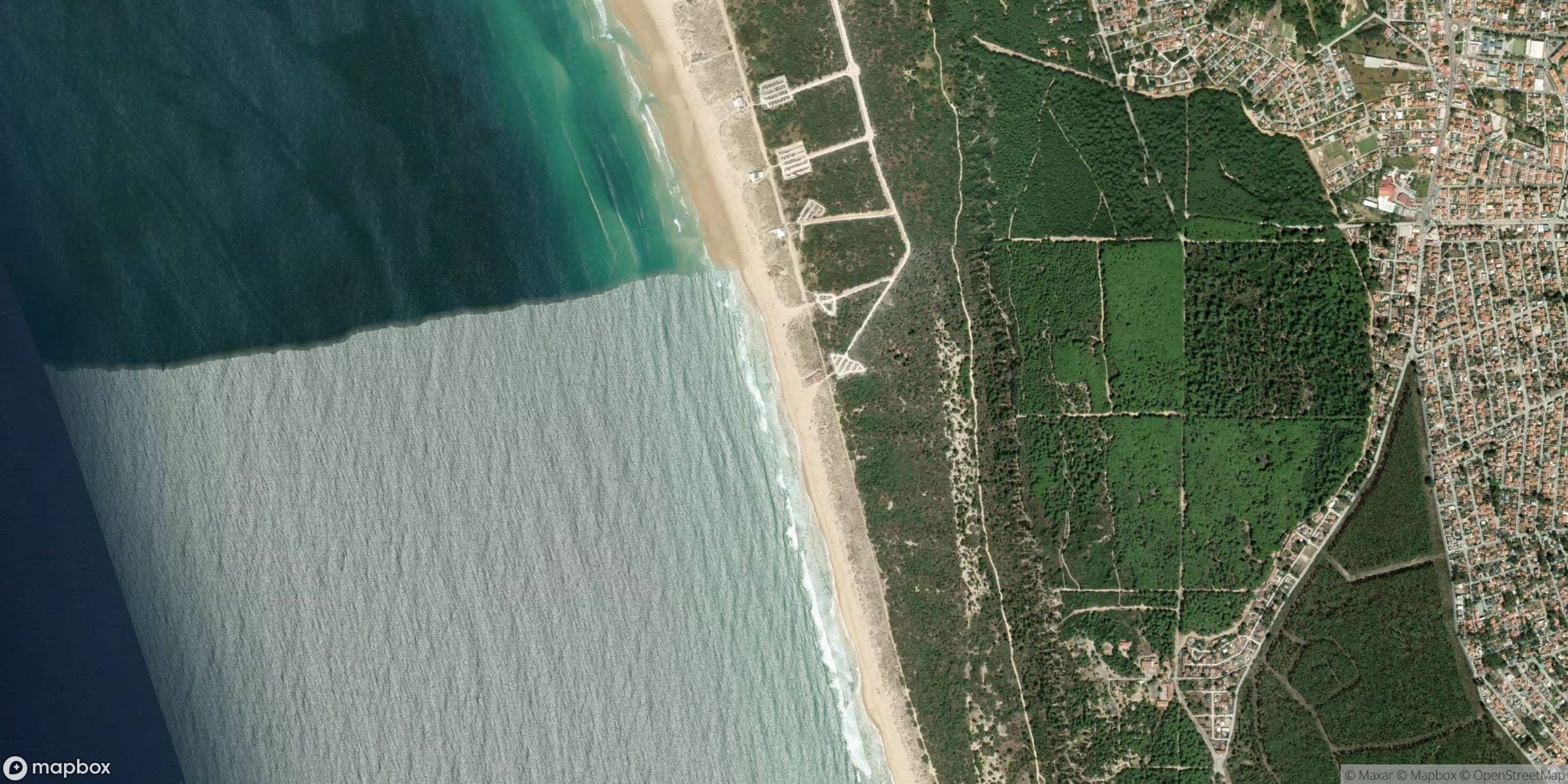 Luchtfoto van Praia da Bela Vista