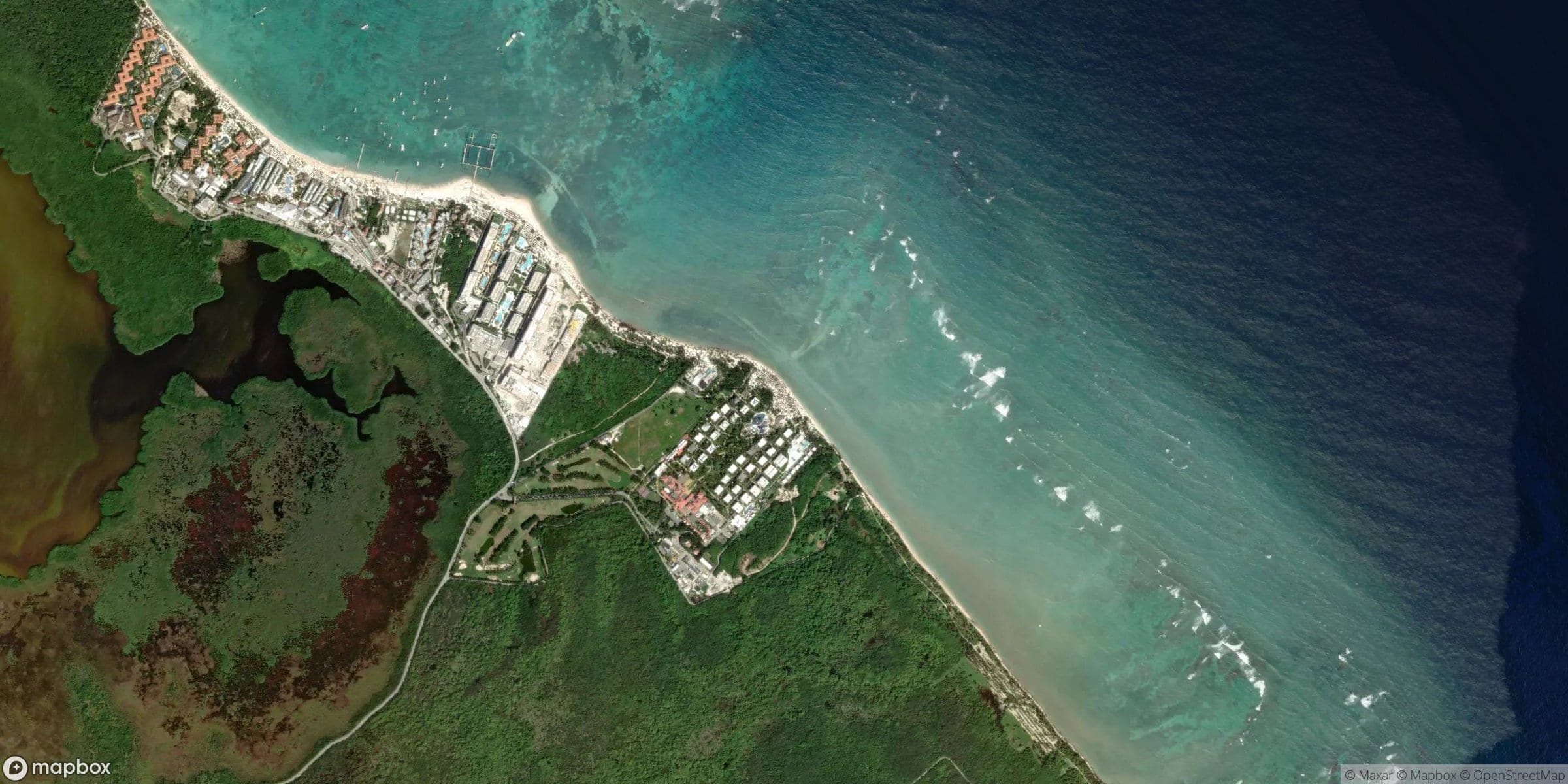 Luchtfoto van Punta Cana, Cabeza de toro