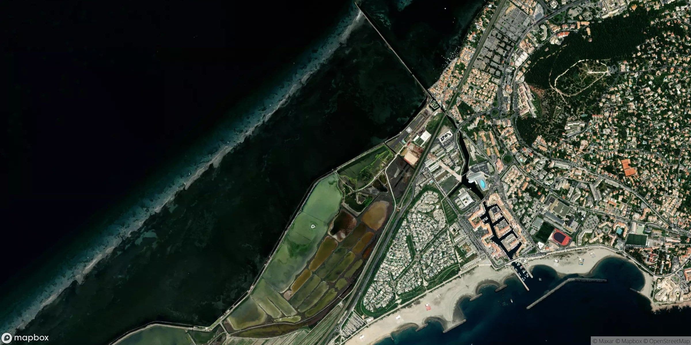 Luchtfoto van Sète - Le Pont Levis