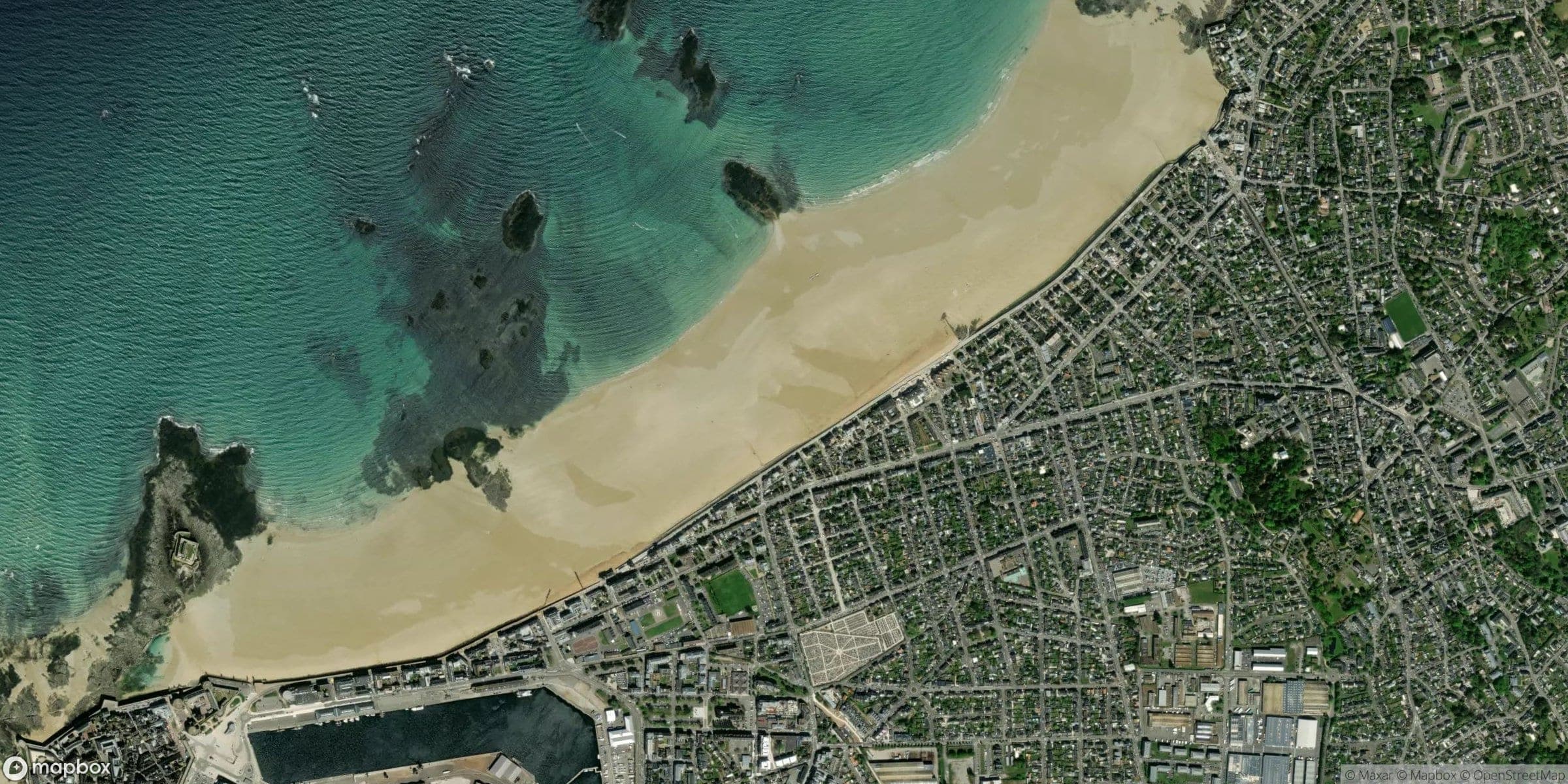 Luchtfoto van Saint-Malo - Les sillons