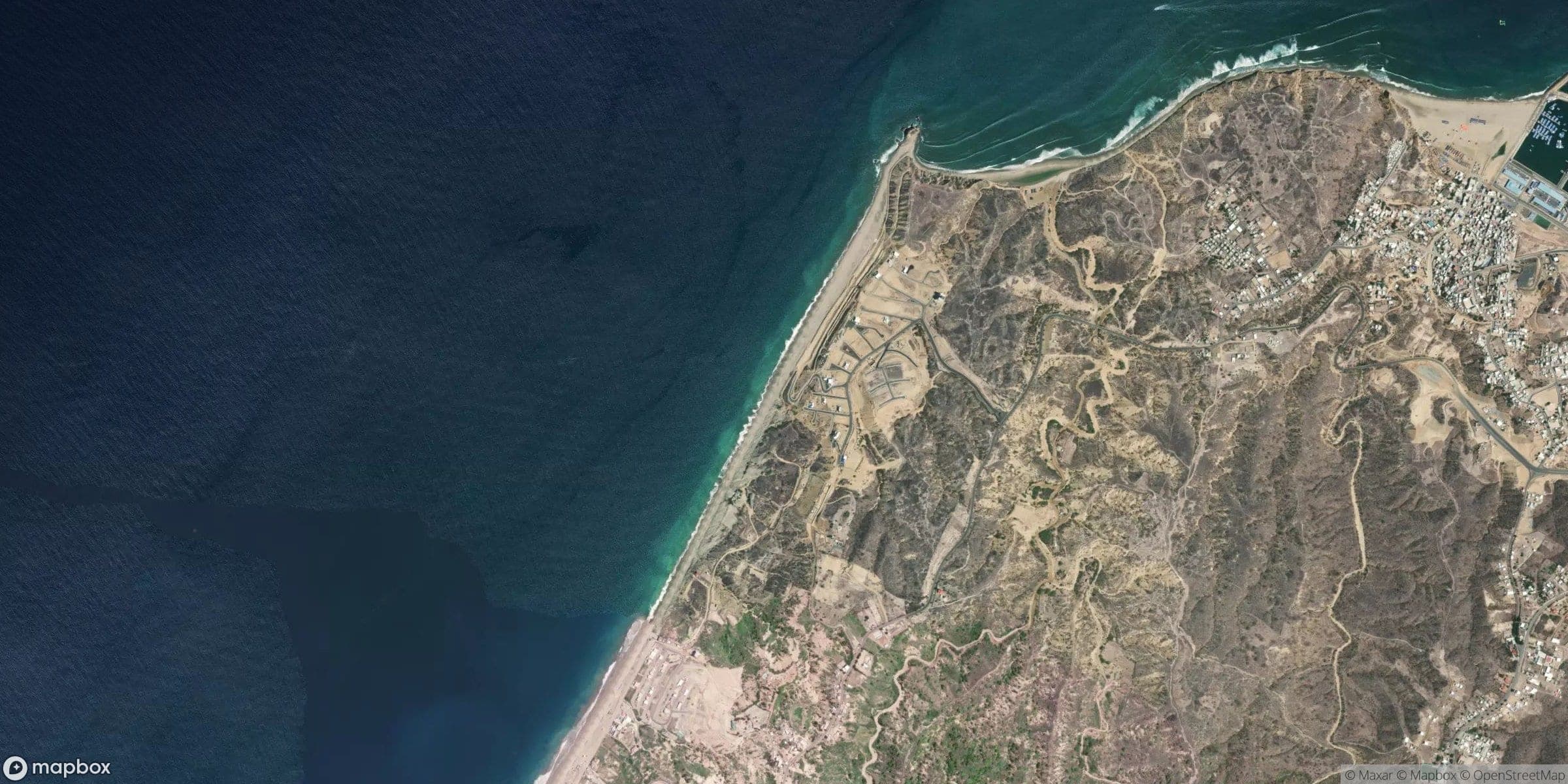 Luchtfoto van Santa Marianita, Playa Bonita