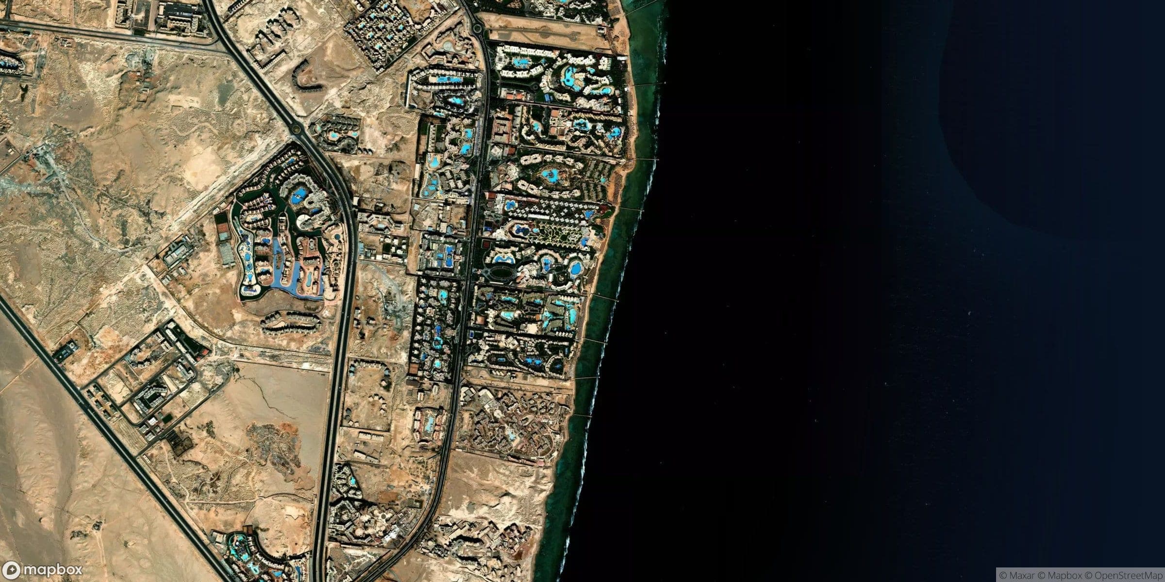Luchtfoto van Sharm El Sheikh