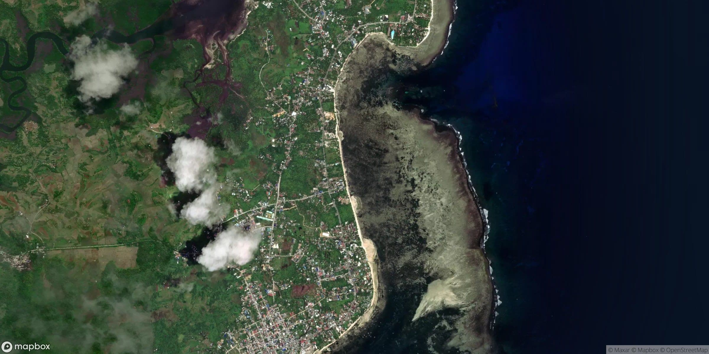 Luchtfoto van Siargao