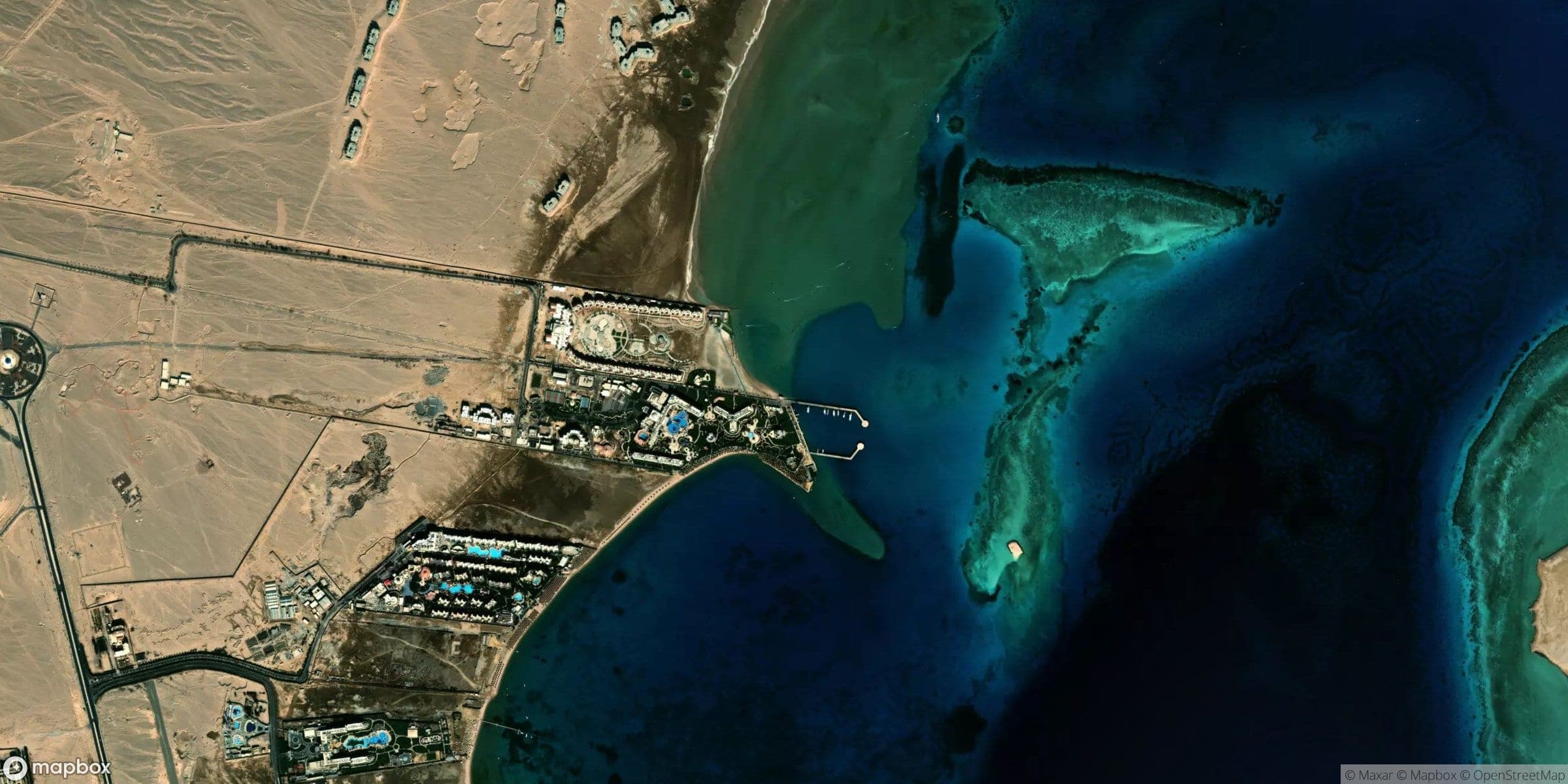 Luchtfoto van Soma Bay, Interconti