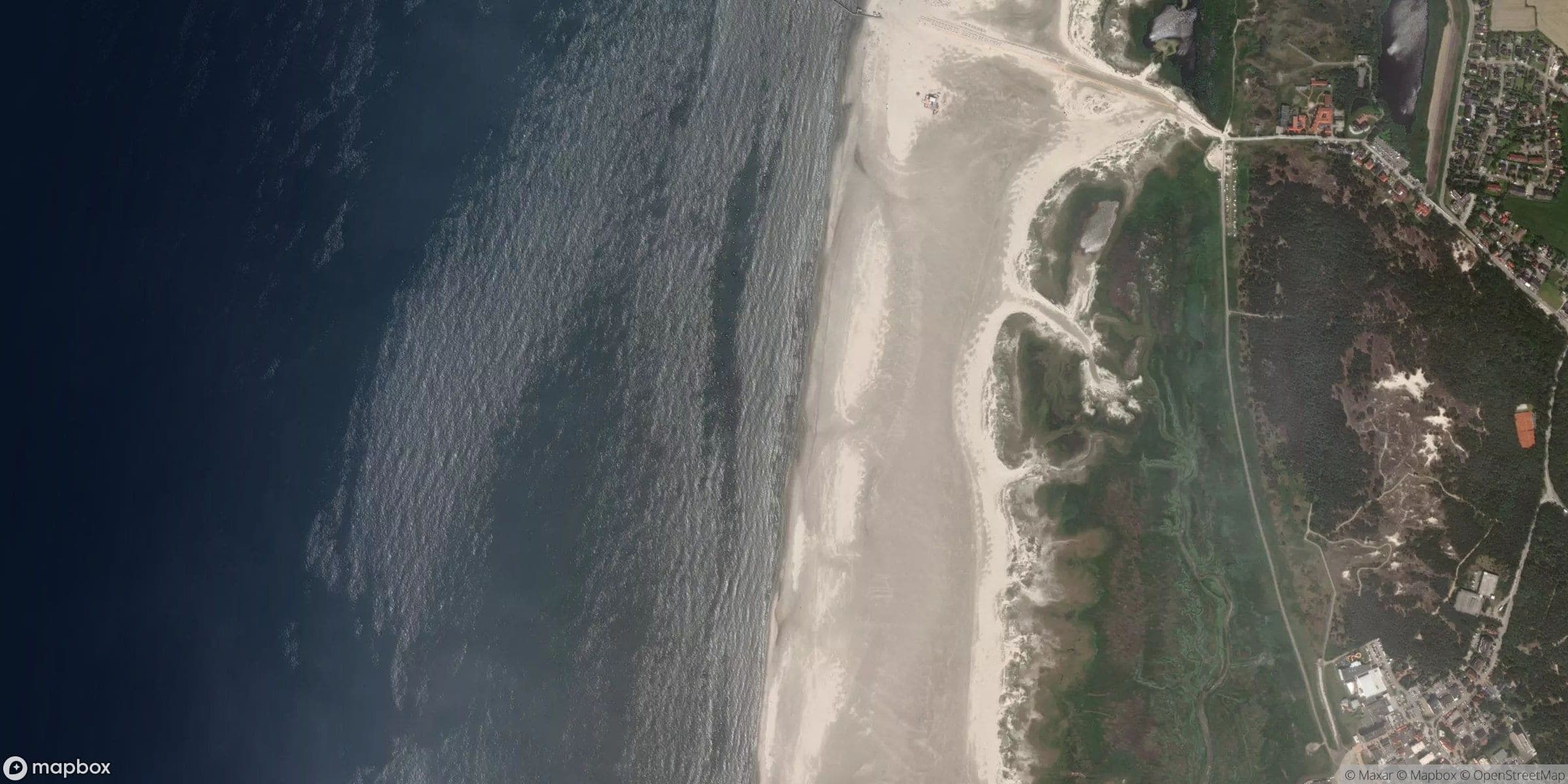 Luchtfoto van St. Peter Ording