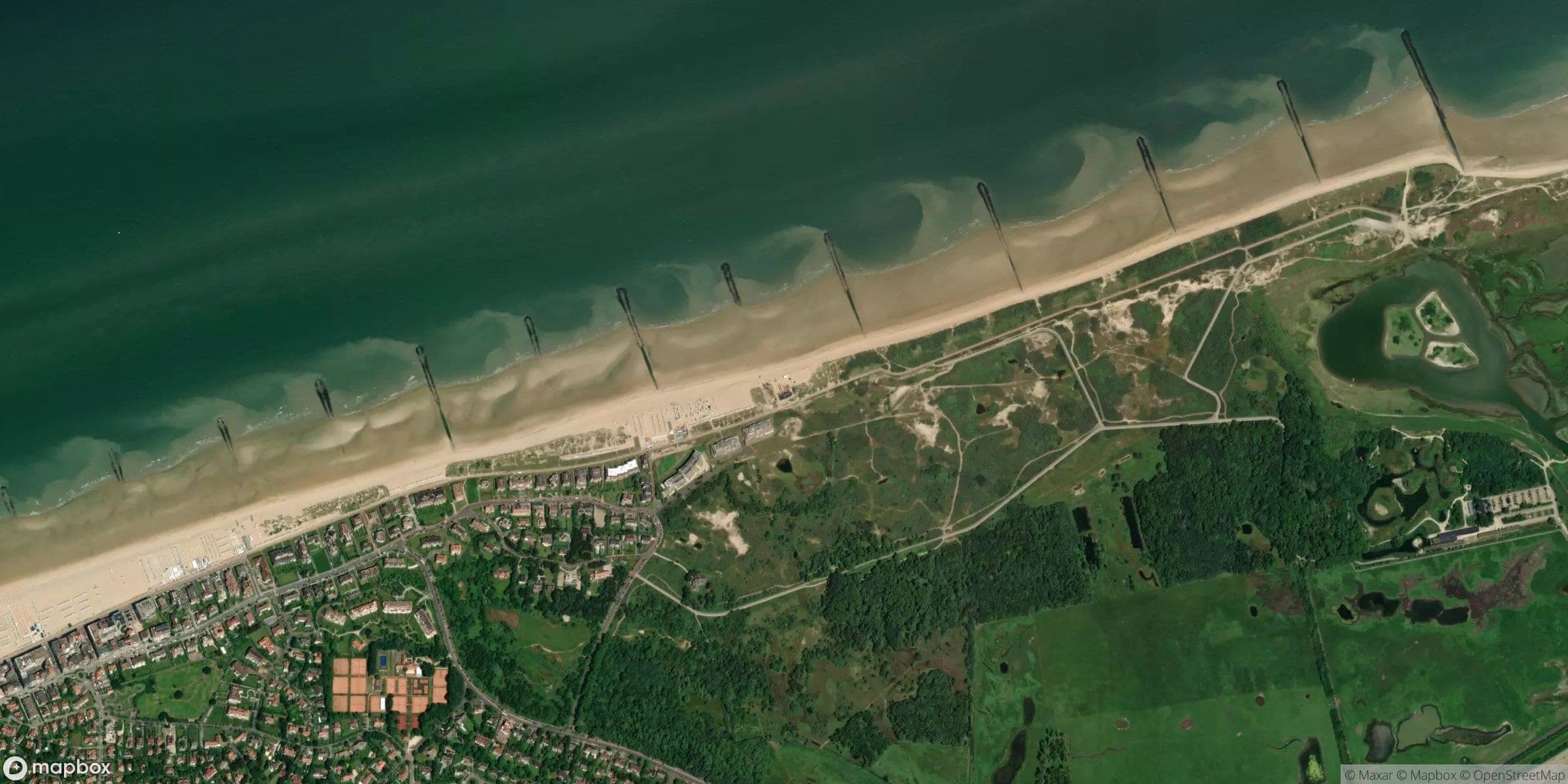 Luchtfoto van Surfers Paradise-Knokke