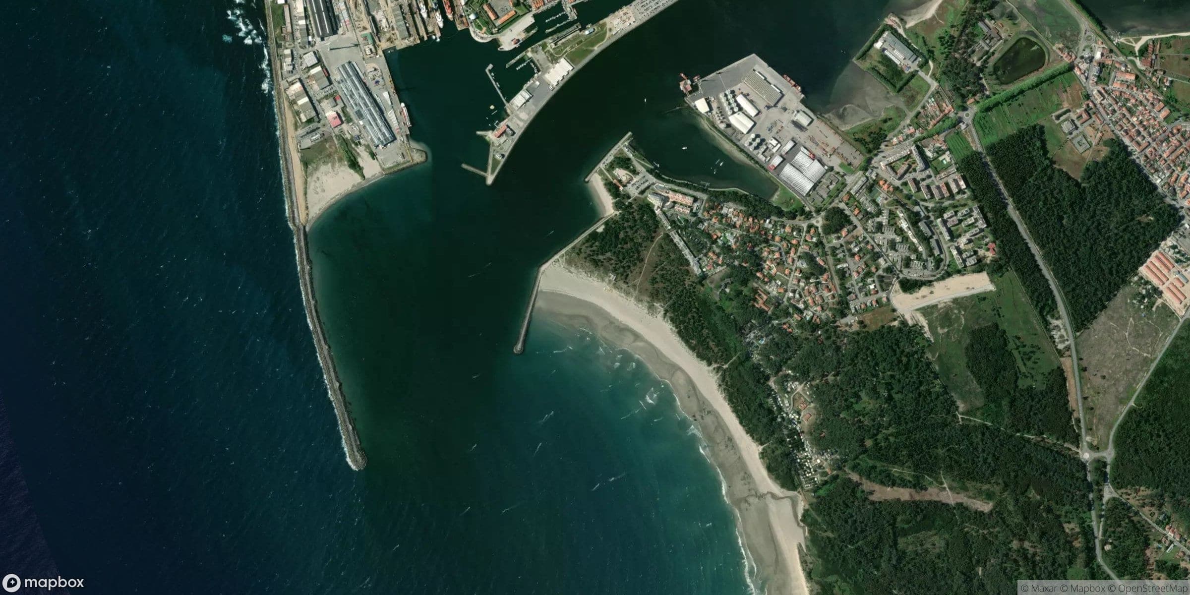 Luchtfoto van Viano do Castelo