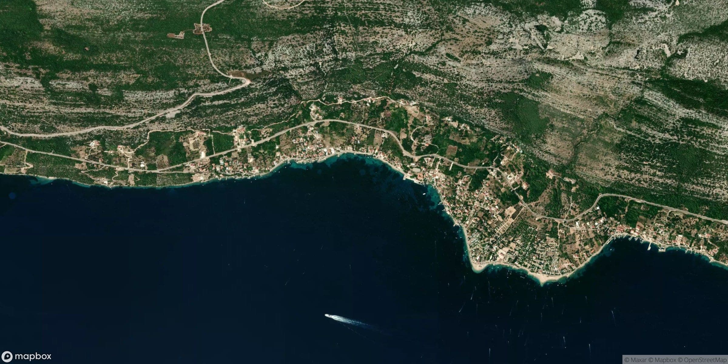 Luchtfoto van Viganje