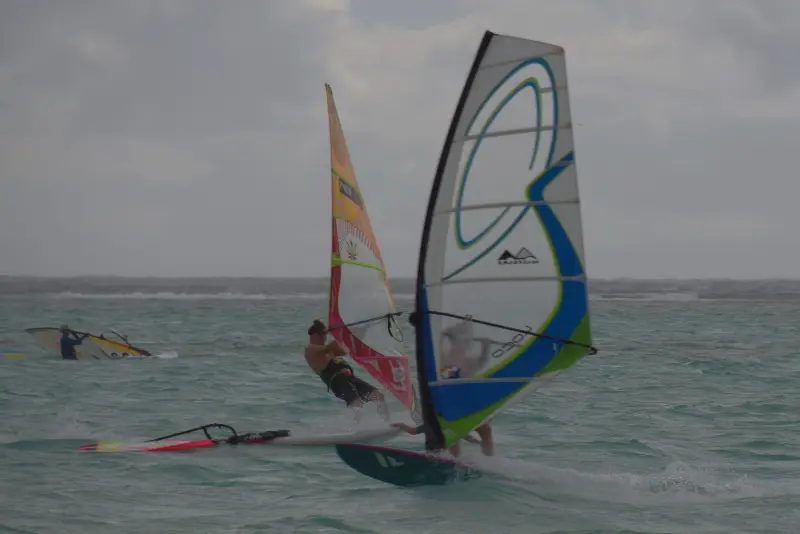 Windsurfer bij Sorobon, Bonaire