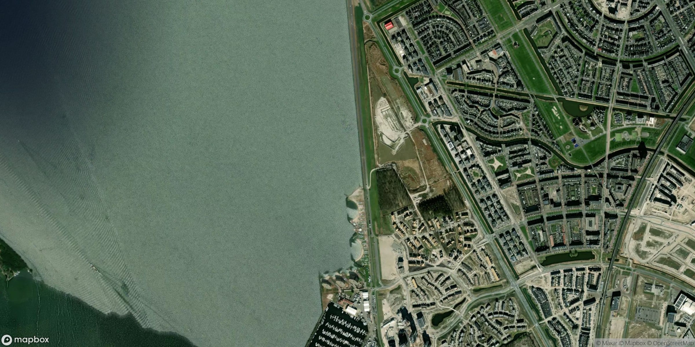 Satelliet van Almere Muiderzand