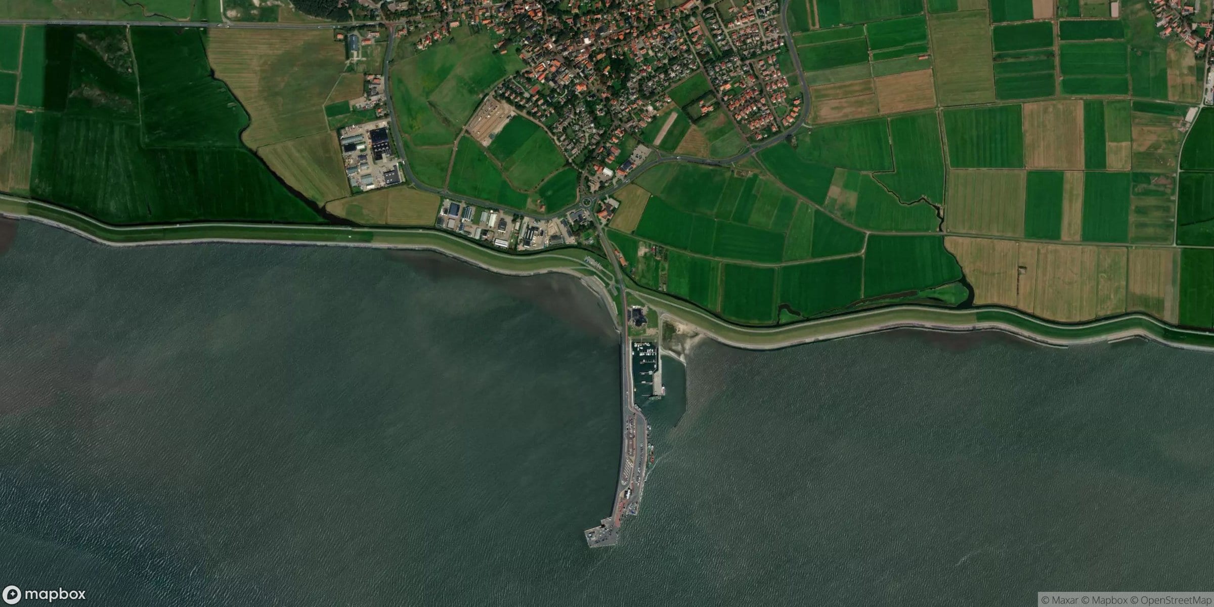 Satelliet van Ameland, waddenzee