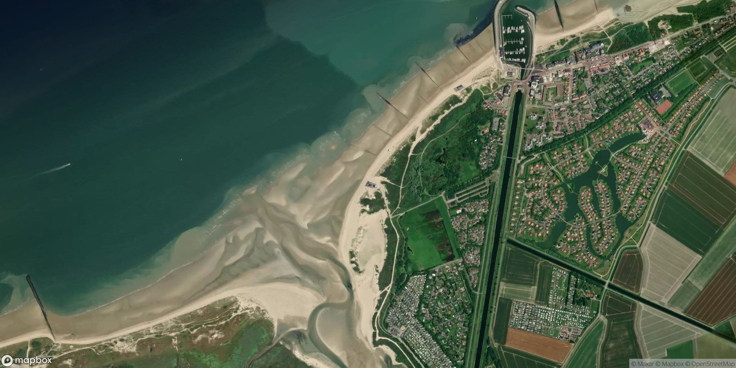Satelliet van Cadzand-Bad