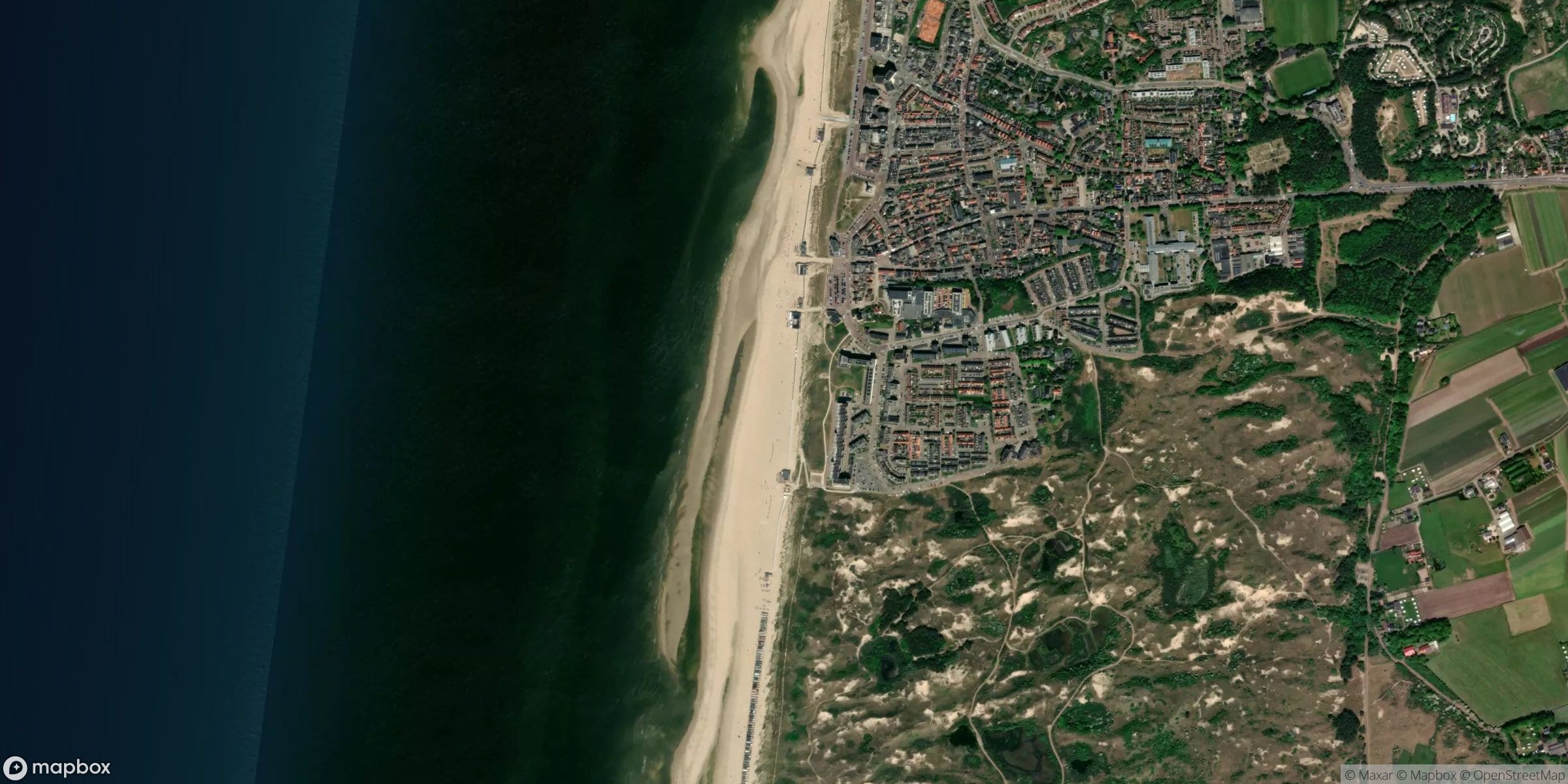 Satelliet van Egmond aan Zee