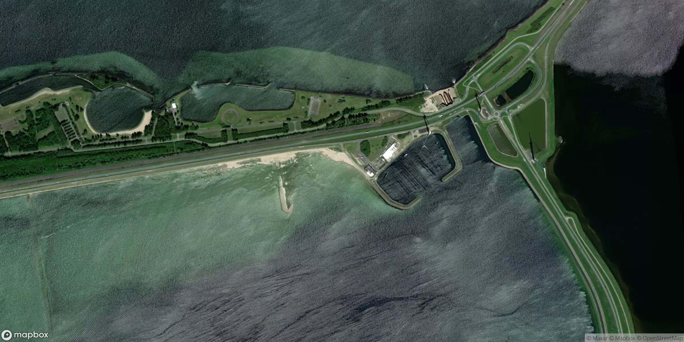 Satelliet van Grevenlingendam, Oosterschelde zijde