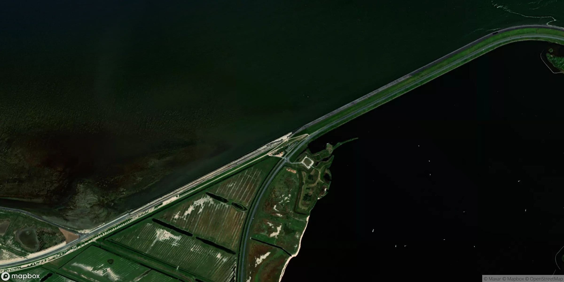 Satelliet van Lauwersoog - Wad