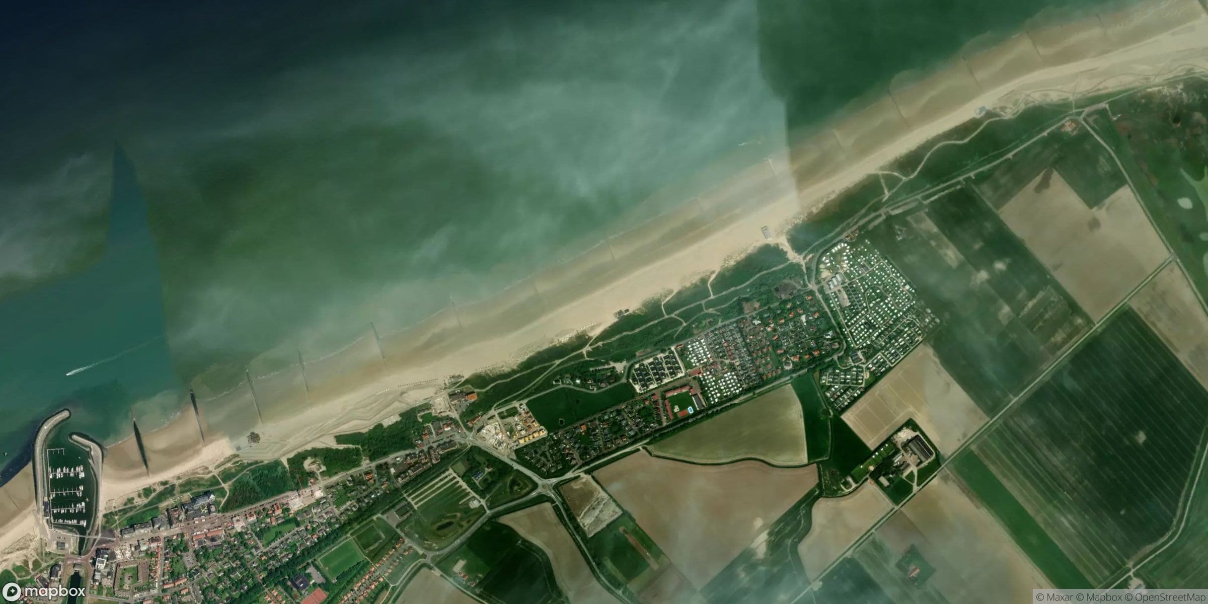 Satelliet van Moio beach