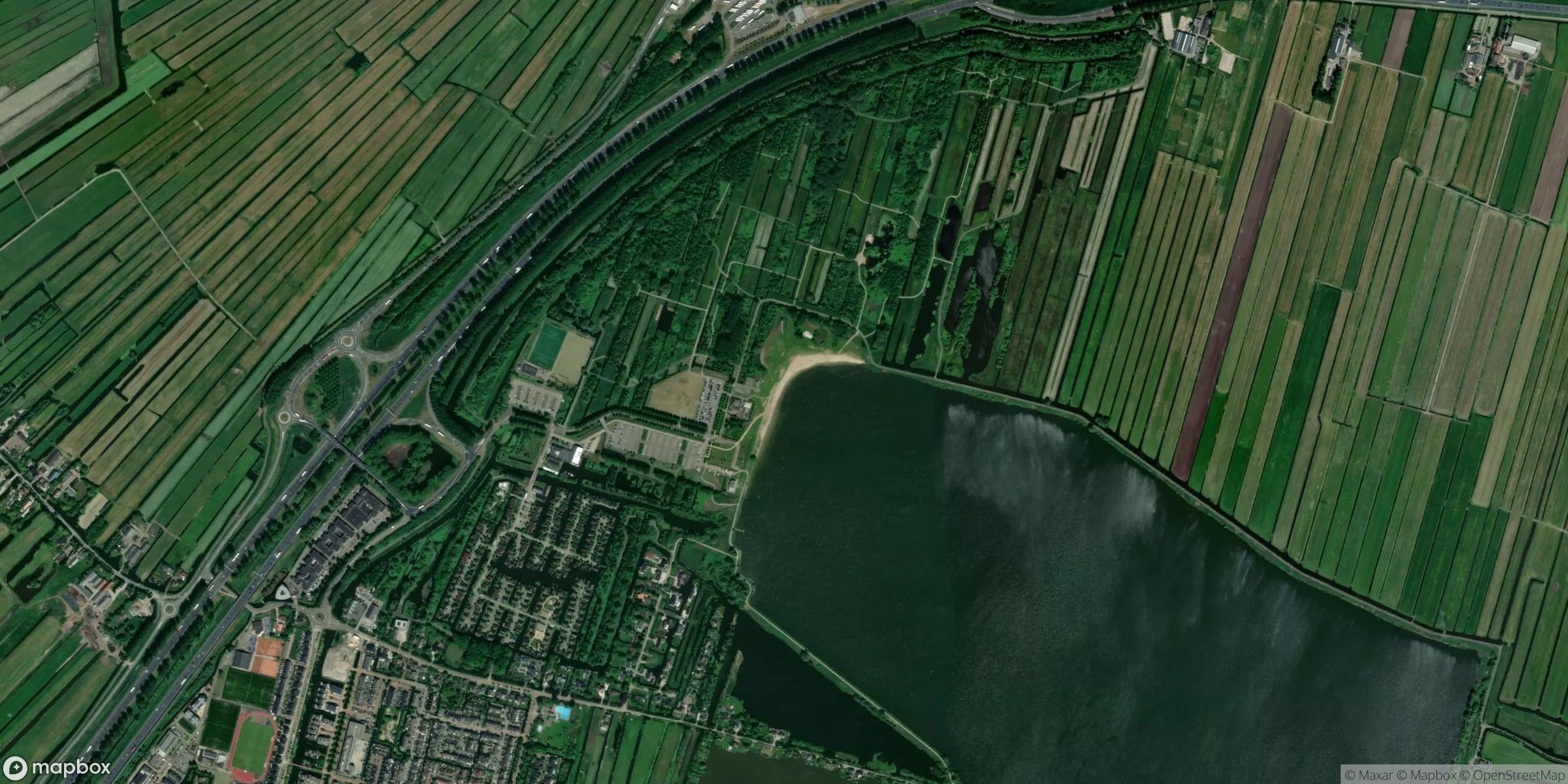 Satelliet van Reeuwijkse plassen