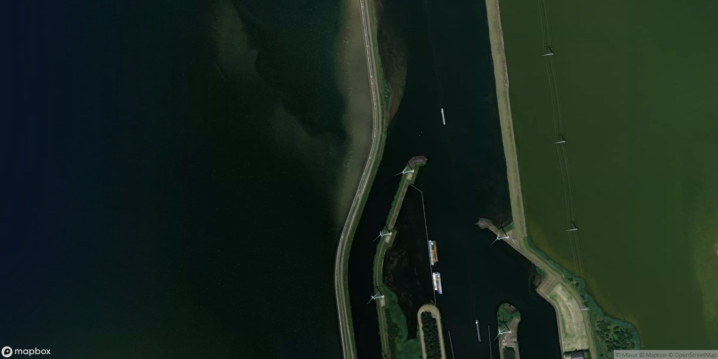 Satelliet van Tholen Oesterdam